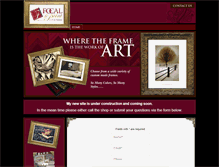 Tablet Screenshot of focalpointframes.com